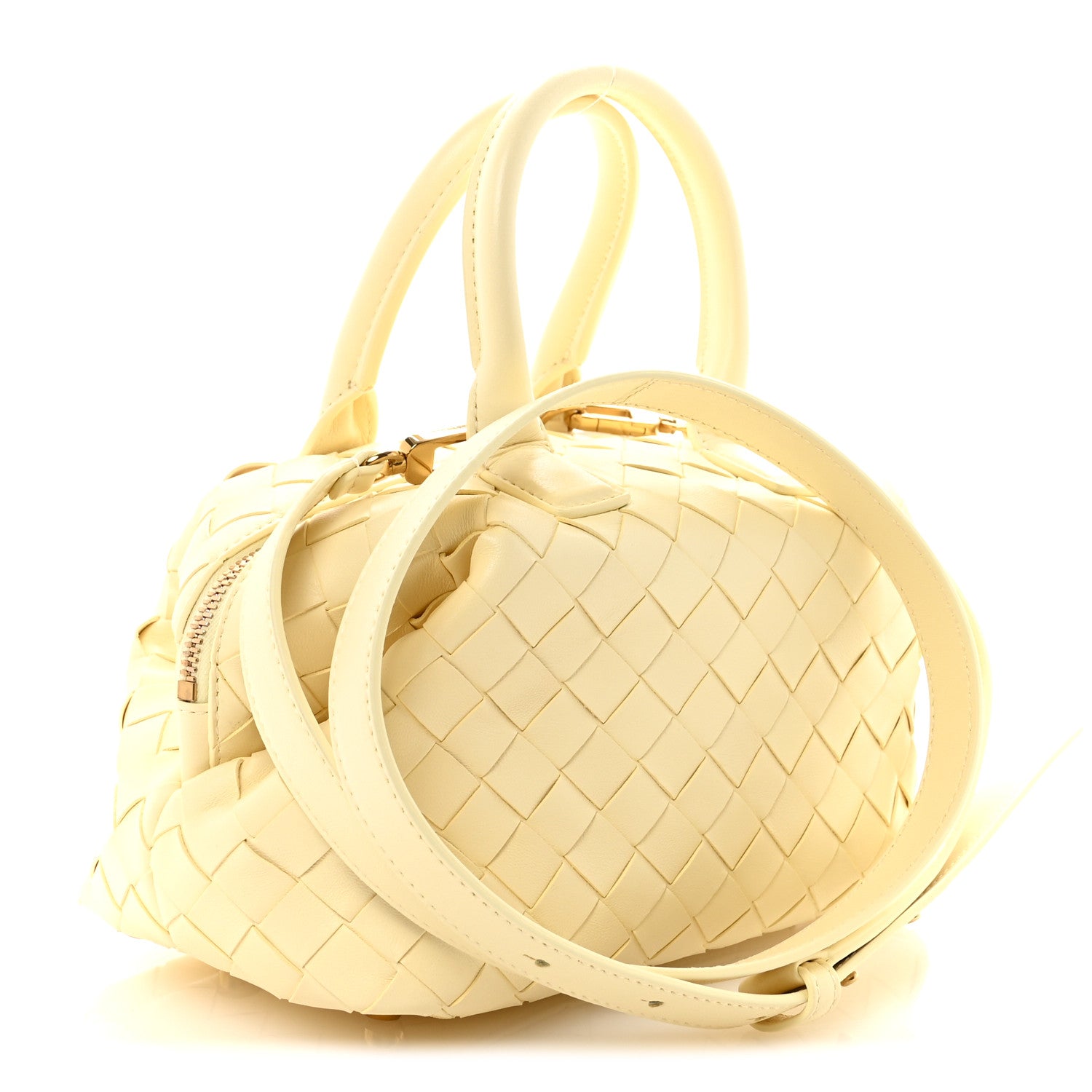 Bottega Veneta Nappa Intrecciato Mini Bauletto Camomile 3 of 9