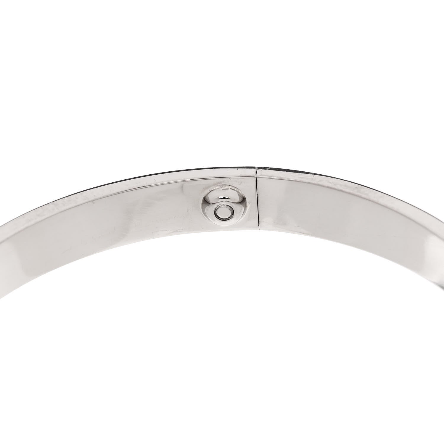 Cartier 18K White Gold LOVE Bracelet 20 9 of 10