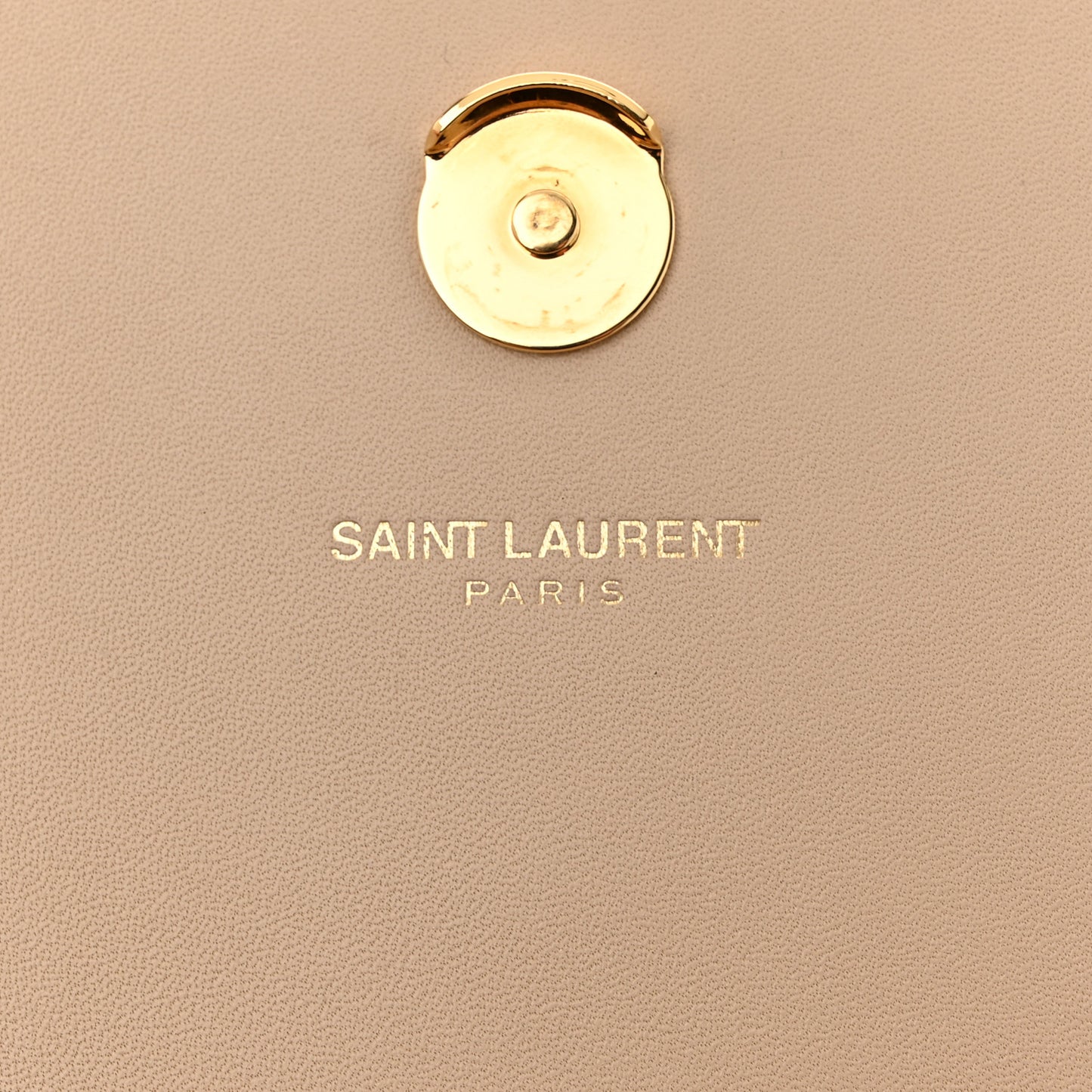 Smooth Calfskin Classic Monogram Kate Tassel Chain Wallet Nude Powder