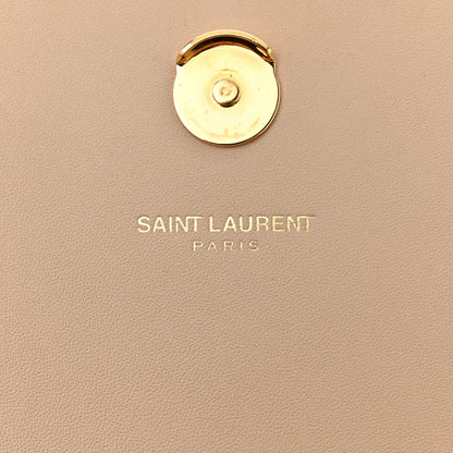 Saint Laurent Smooth Calfskin Classic Monogram Kate Tassel Chain Wallet Nude Powder 6 of 12