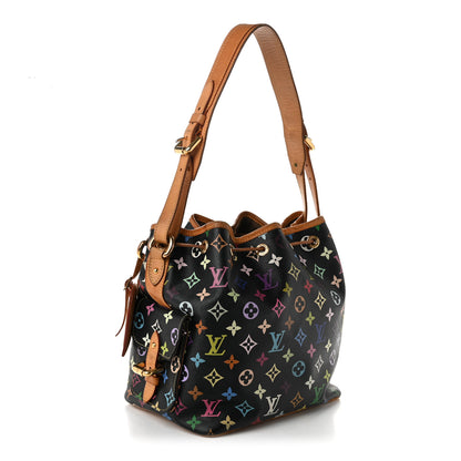 Louis Vuitton Monogram Multicolor Petit Noe Black 3 of 10