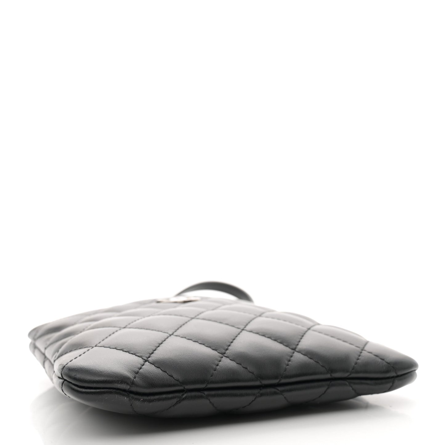 Lambskin Quilted Crossbody Bag Black