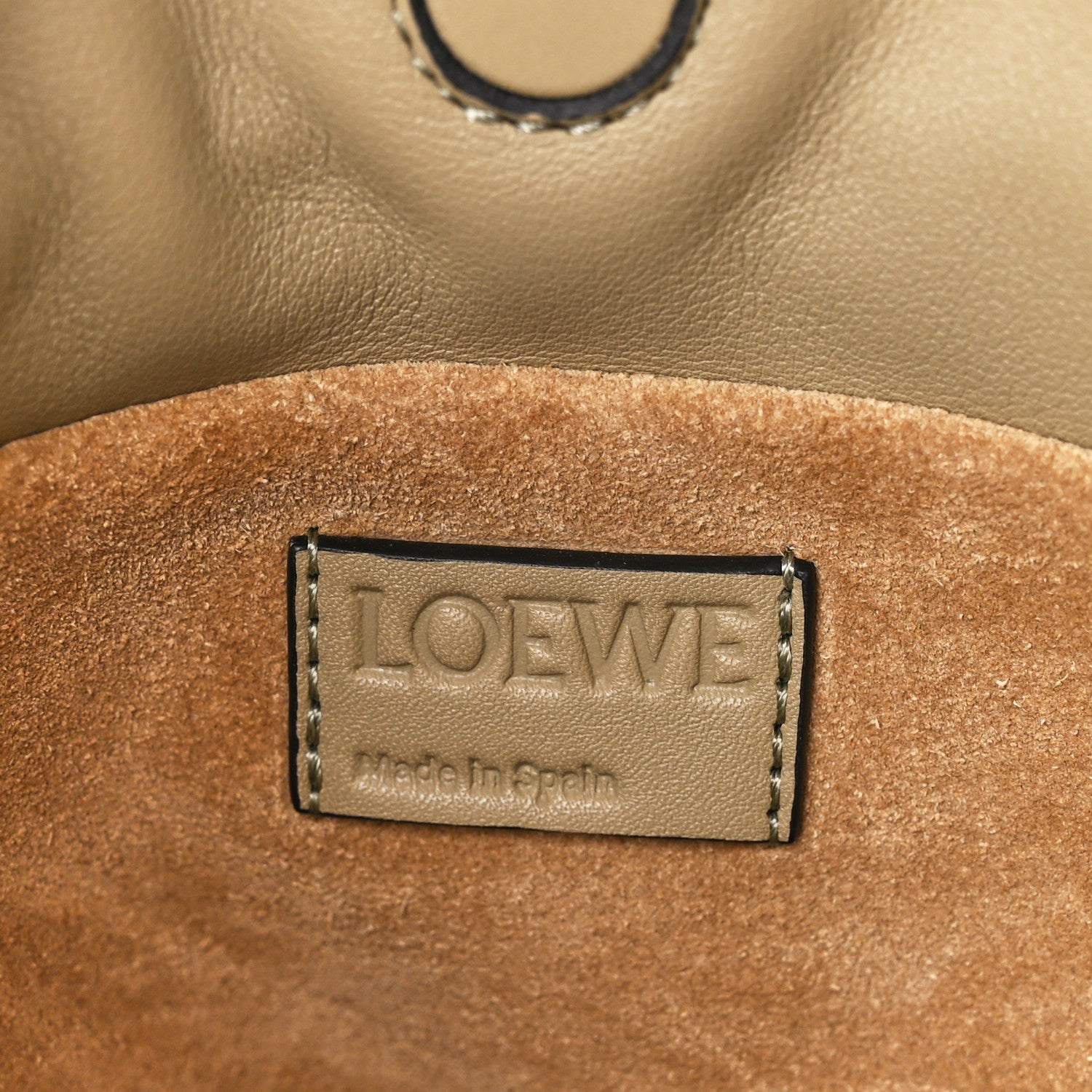 Loewe Calfskin Mini Flamenco Knot Clutch Clay Green 6 of 10