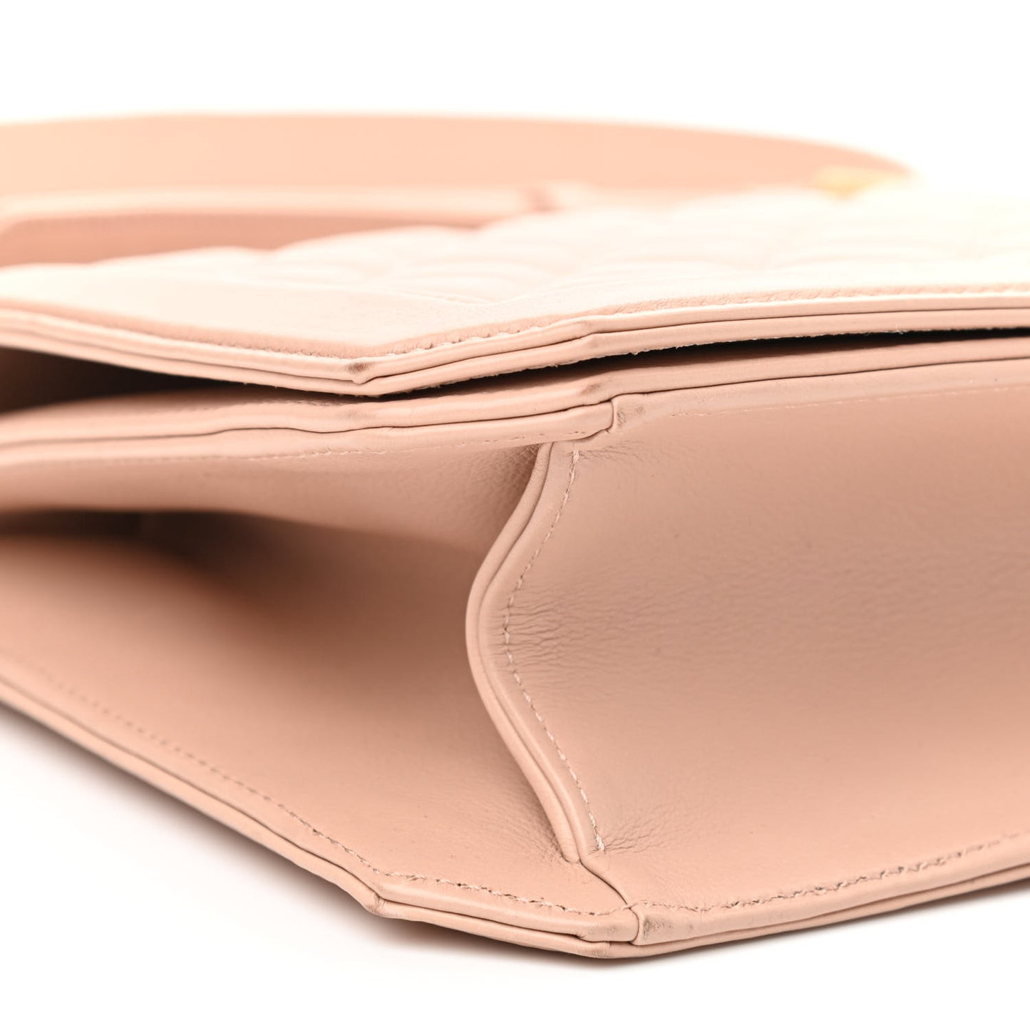 Lambskin Quilted Flap Beige