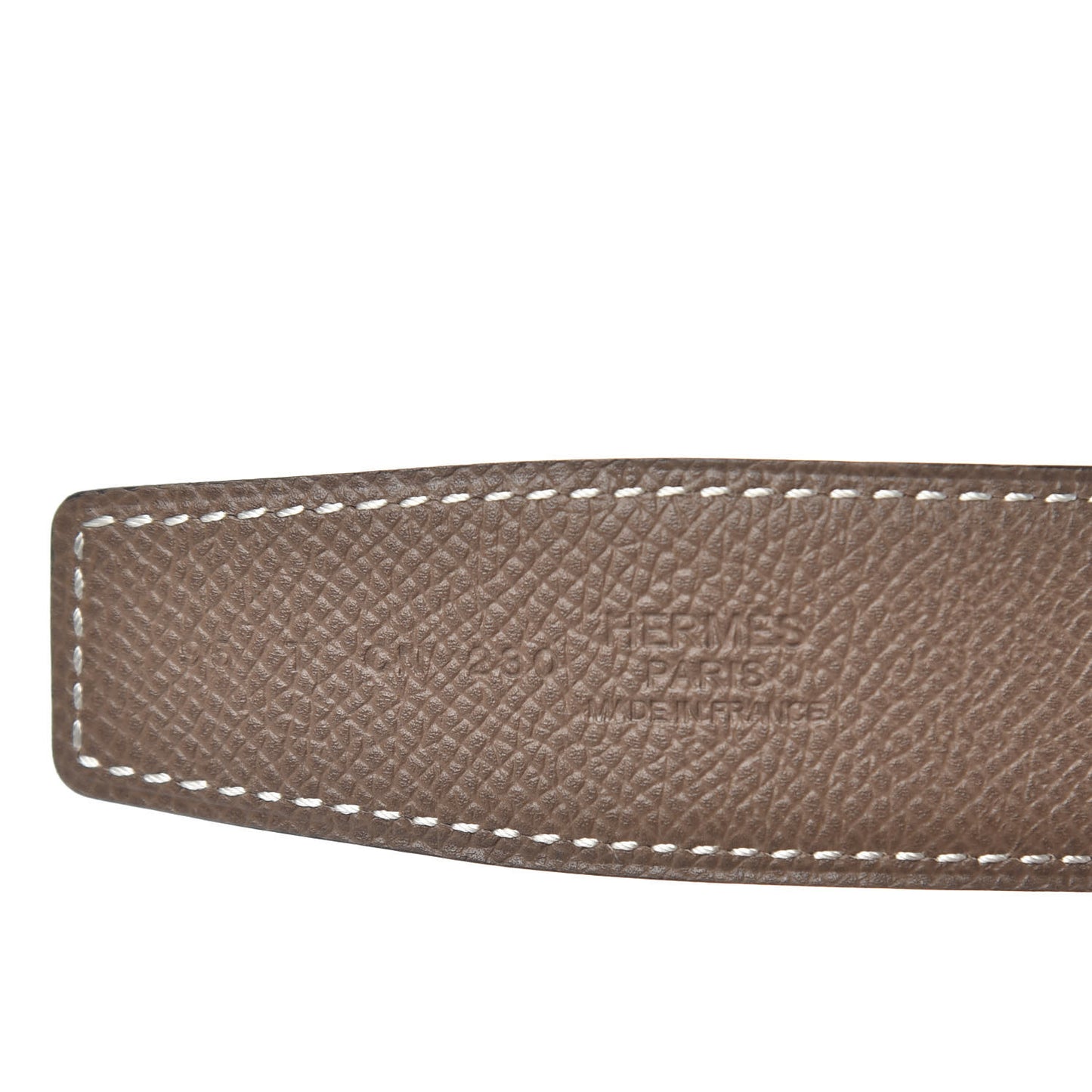 Swift Epsom 32mm H Belt 95 Black Etoupe