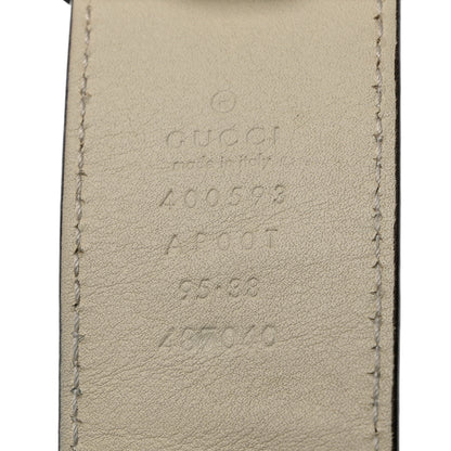 Gucci Calfskin Double G 40mm Belt 95 38 Mystic White 4 of 6
