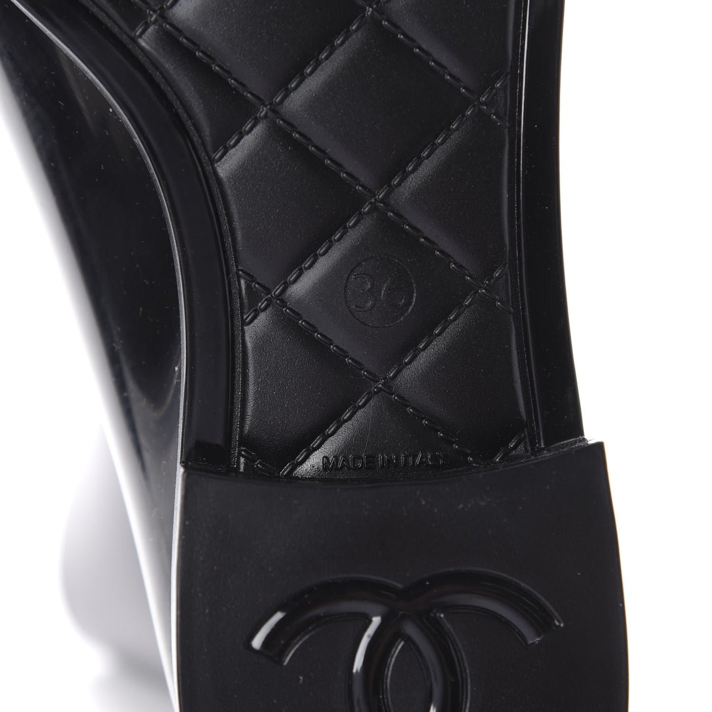 Rubber Rain Boots 36 Black