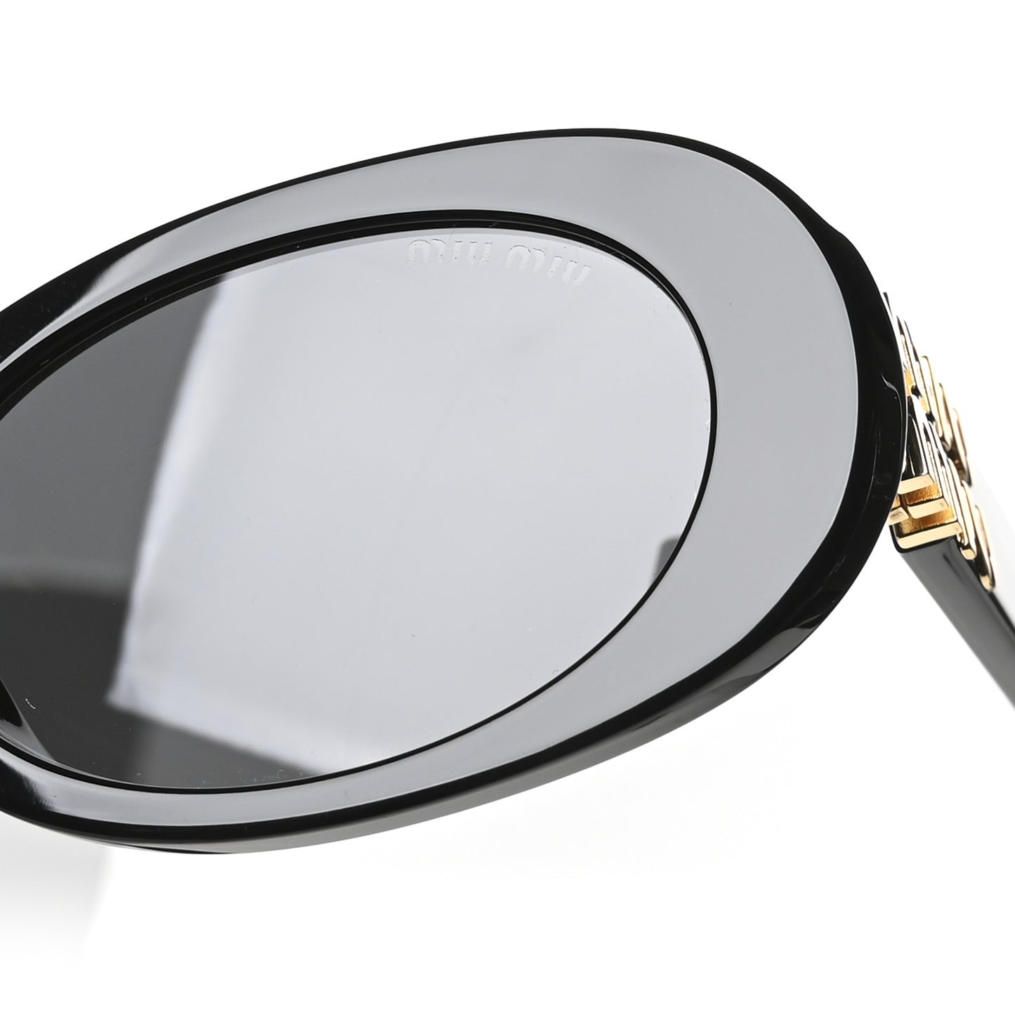 Acetate Oval Sunglasses SMU 06Z Black
