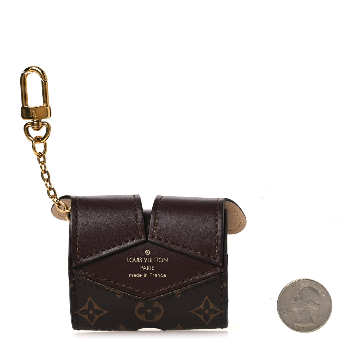 Monogram Dog Earpods Case Marron