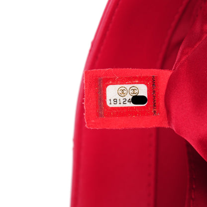 Chanel Lambskin Quilted Medium 3 Flap Dark Pink 6 of 8