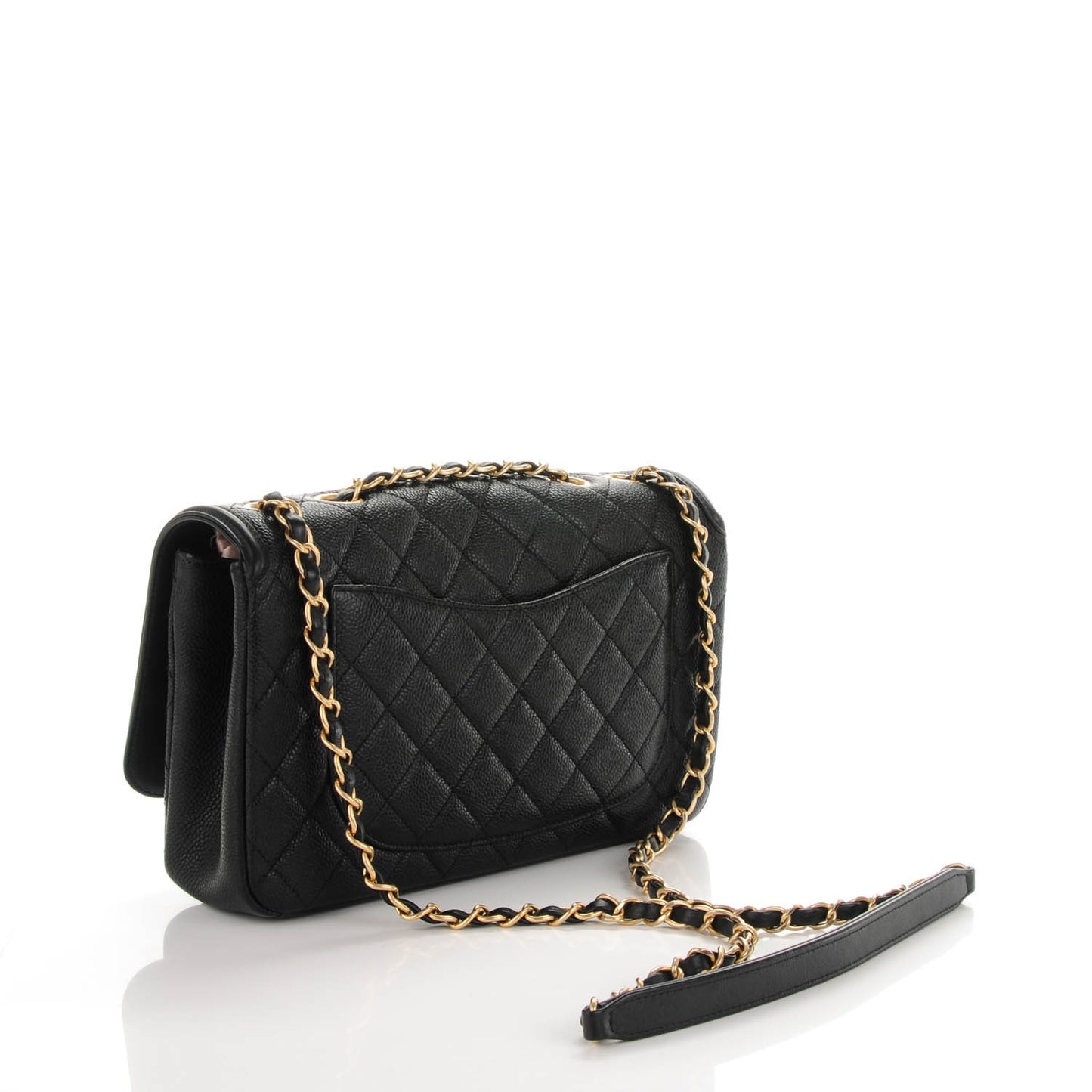 Caviar Quilted Medium CC Filigree Flap Black