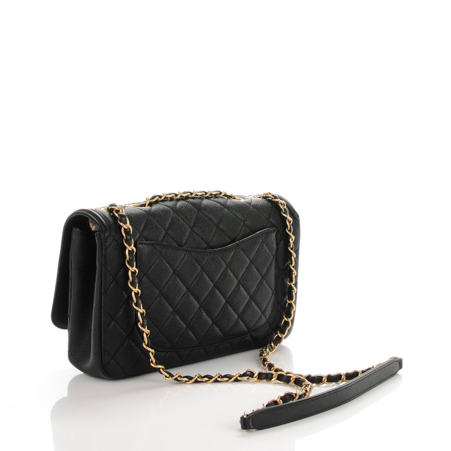 Chanel Caviar Quilted Medium CC Filigree Flap Black 3 of 7