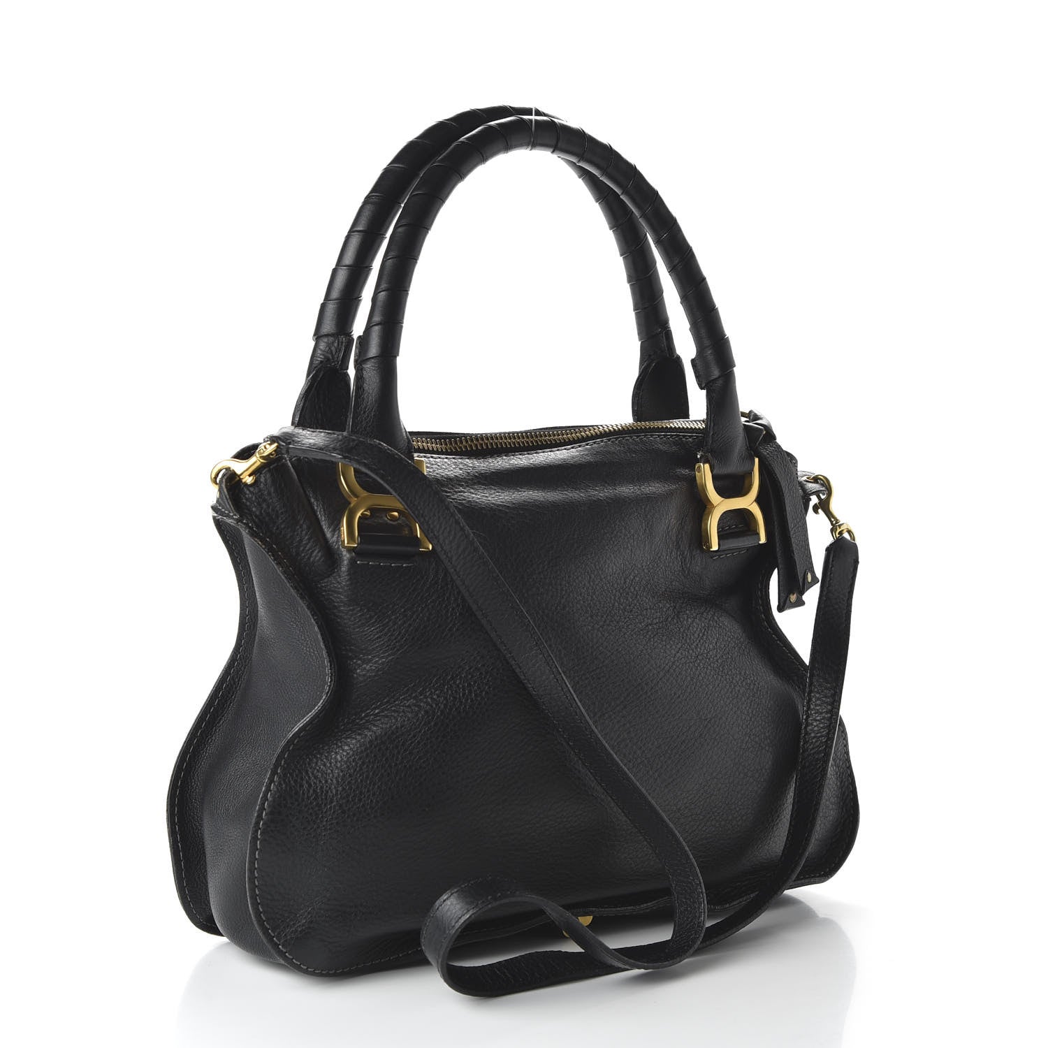 Chloe Calfskin Medium Marcie Satchel Black 4 of 10