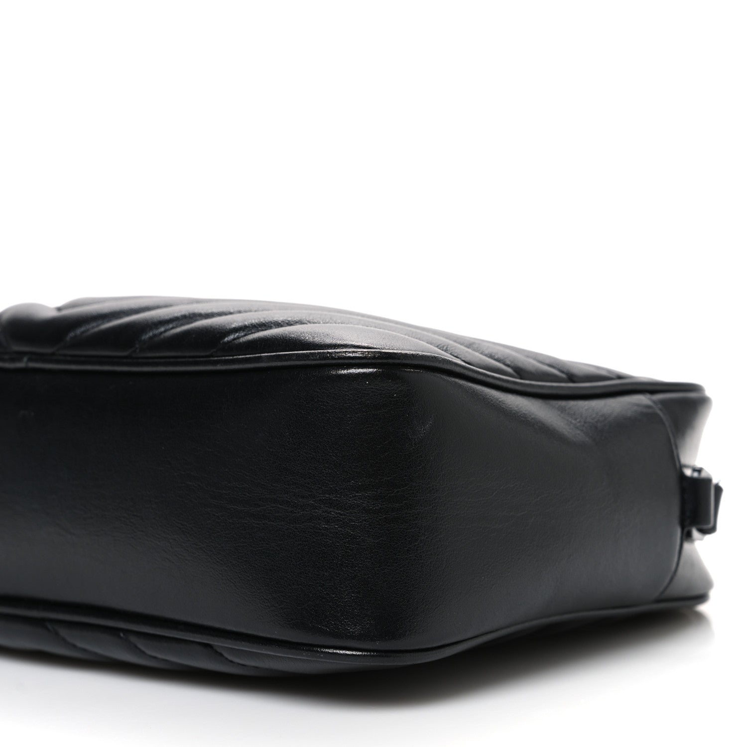 Saint Laurent Calfskin Matelasse Monogram Monochrome Lou Camera Bag Black 10 of 12