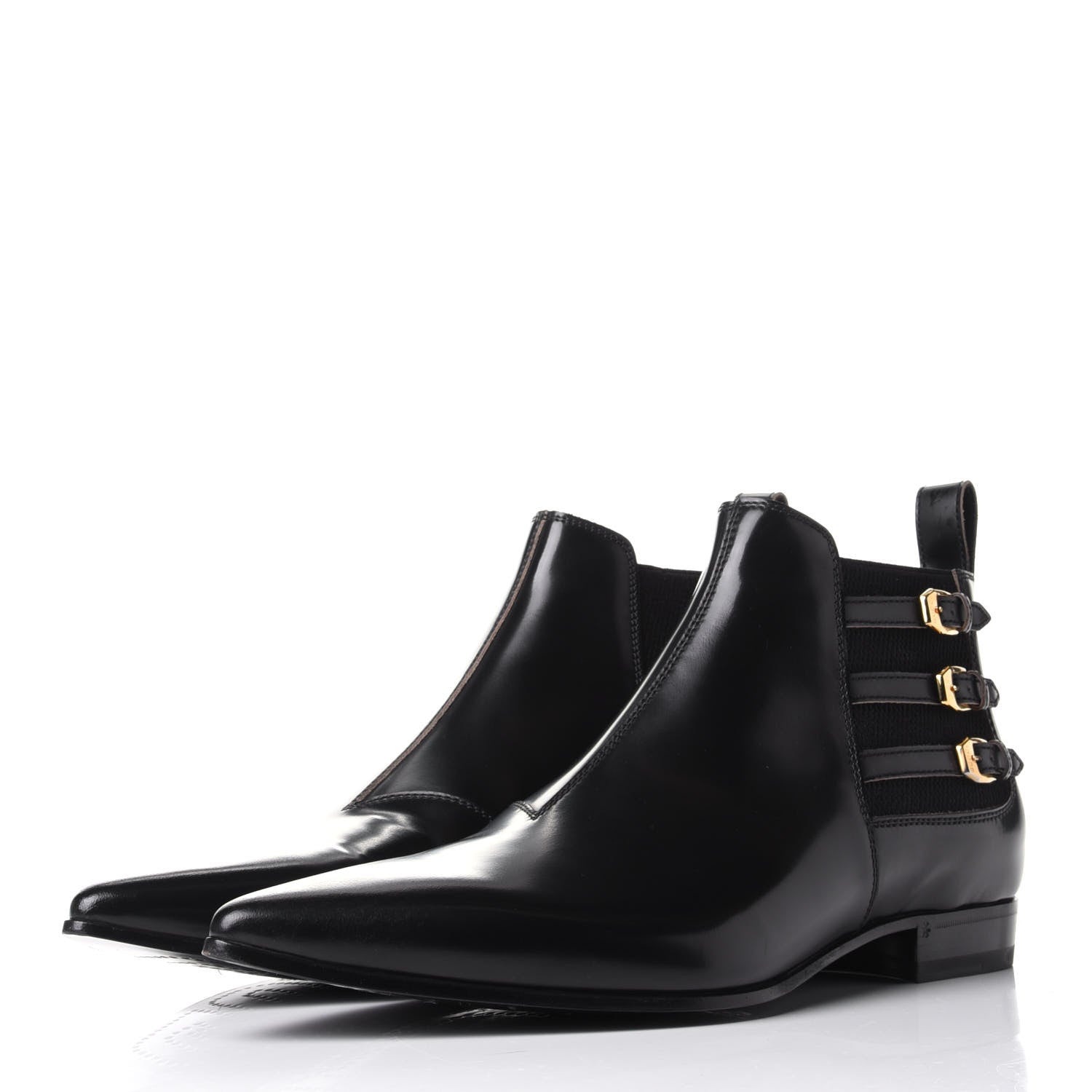 Gucci Cordovan Lux Mens Ankle Boots 12 Black 3 of 11