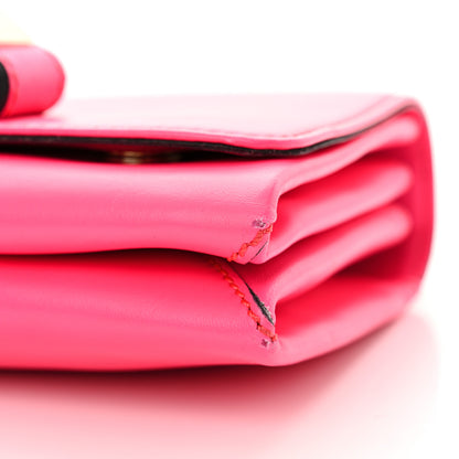 Valentino Garavani Calfskin Va Va Voom Shoulder Bag Pop Fuxia 9 of 14