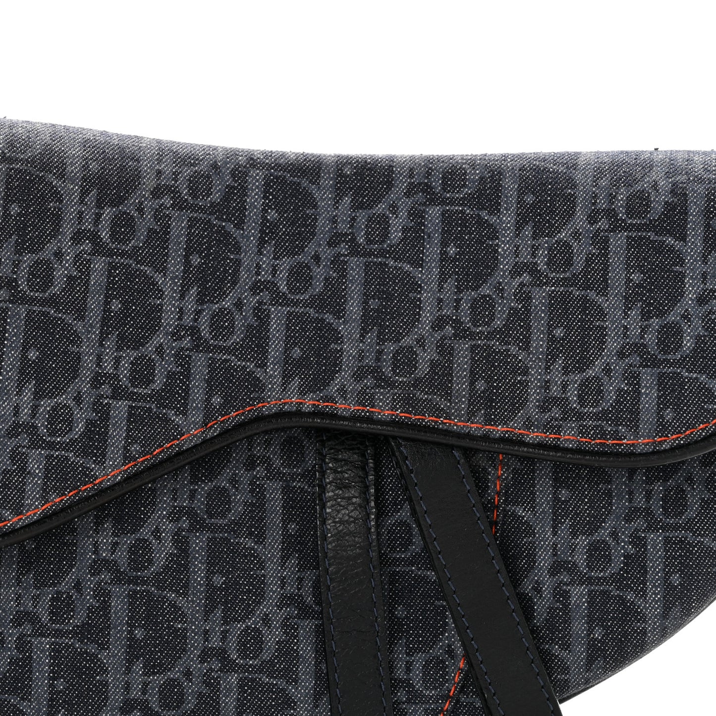 Denim Monogram Flight Saddle Bag