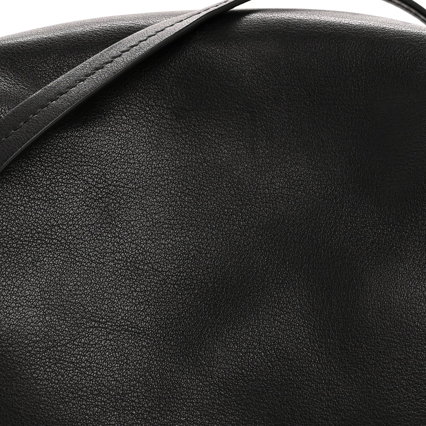 Polished Saddle Calfskin Mira Clutch Black
