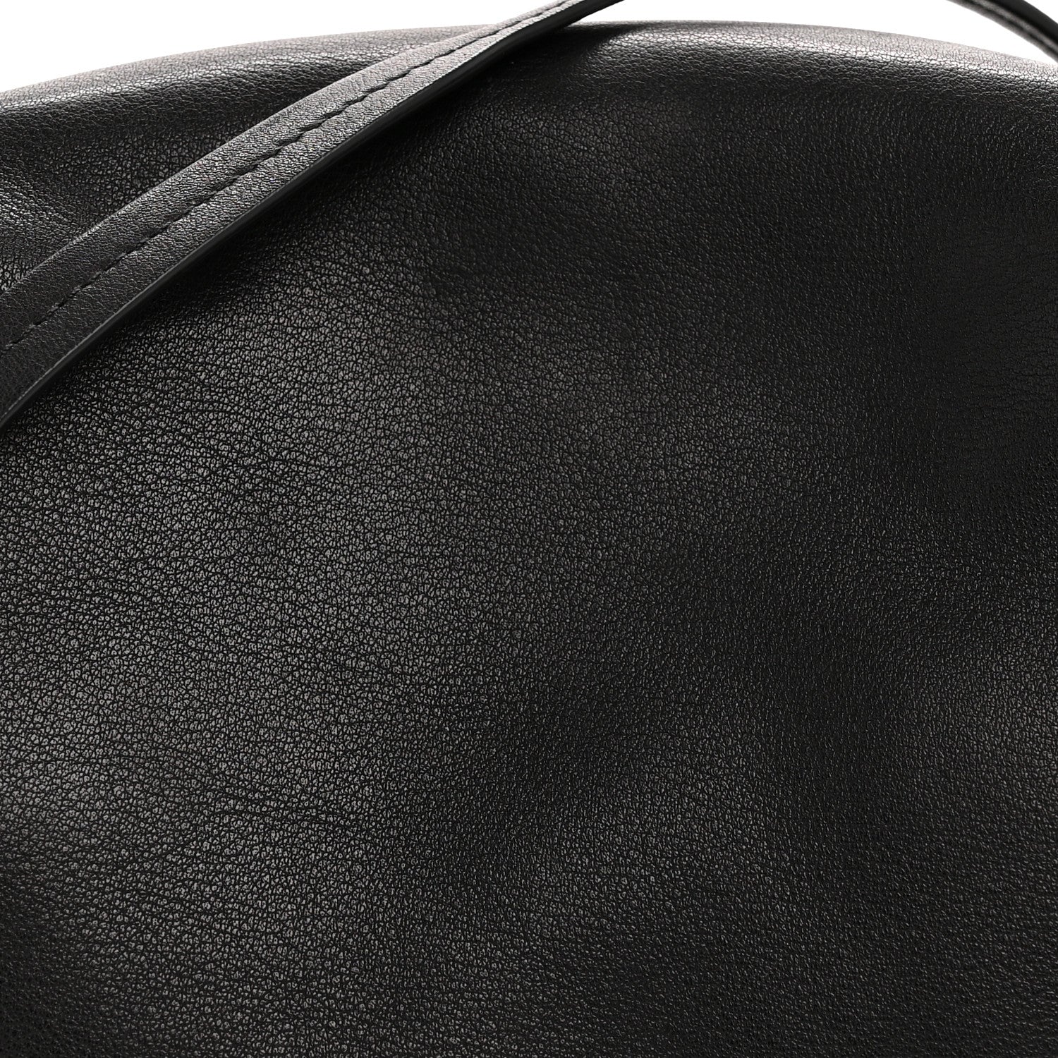 The Row Polished Saddle Calfskin Mira Clutch Black 7 of 10