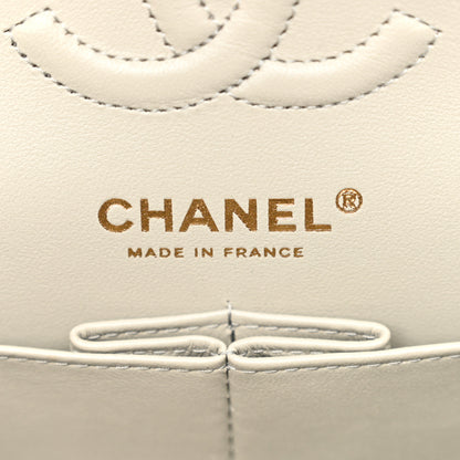 Chanel Lambskin Quilted Small Double Flap Grey 6 of 10