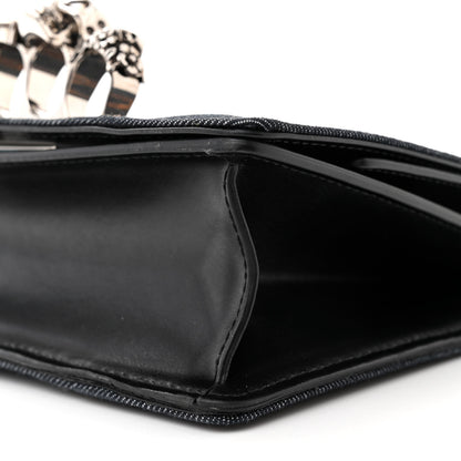 Alexander McQueen ALEXANDER MCQUEEN Denim Calfskin Small Slash Bag Blue Black 9 of 15