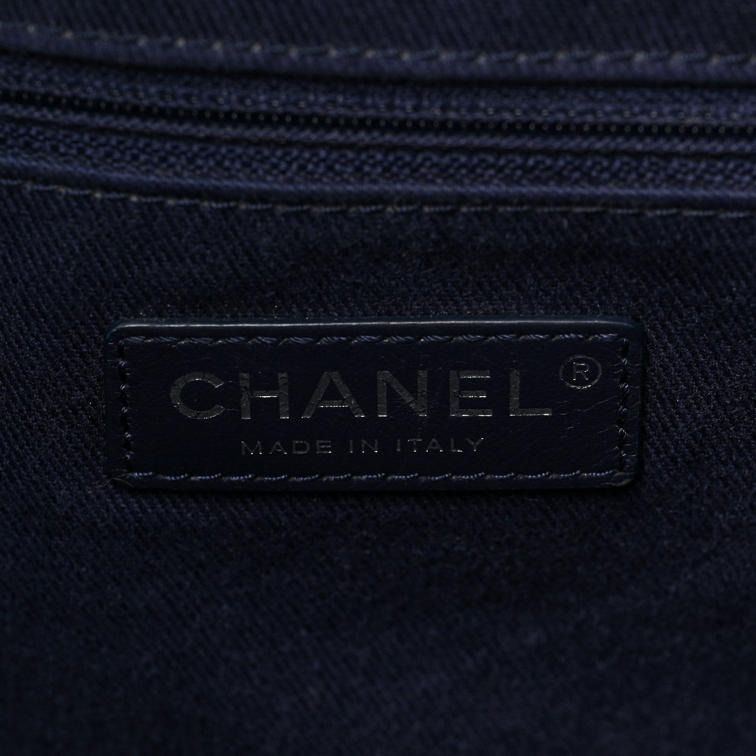 Chanel Denim Quilted Large Coco Handle Shopping Tote Blue 7 of 9