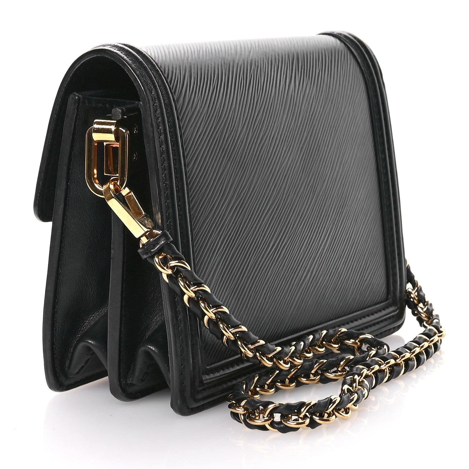 Louis Vuitton Epi Mini Dauphine Black 3 of 10