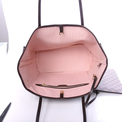 Louis Vuitton Damier Ebene Neo Neverfull MM Rose Ballerine 6 of 12