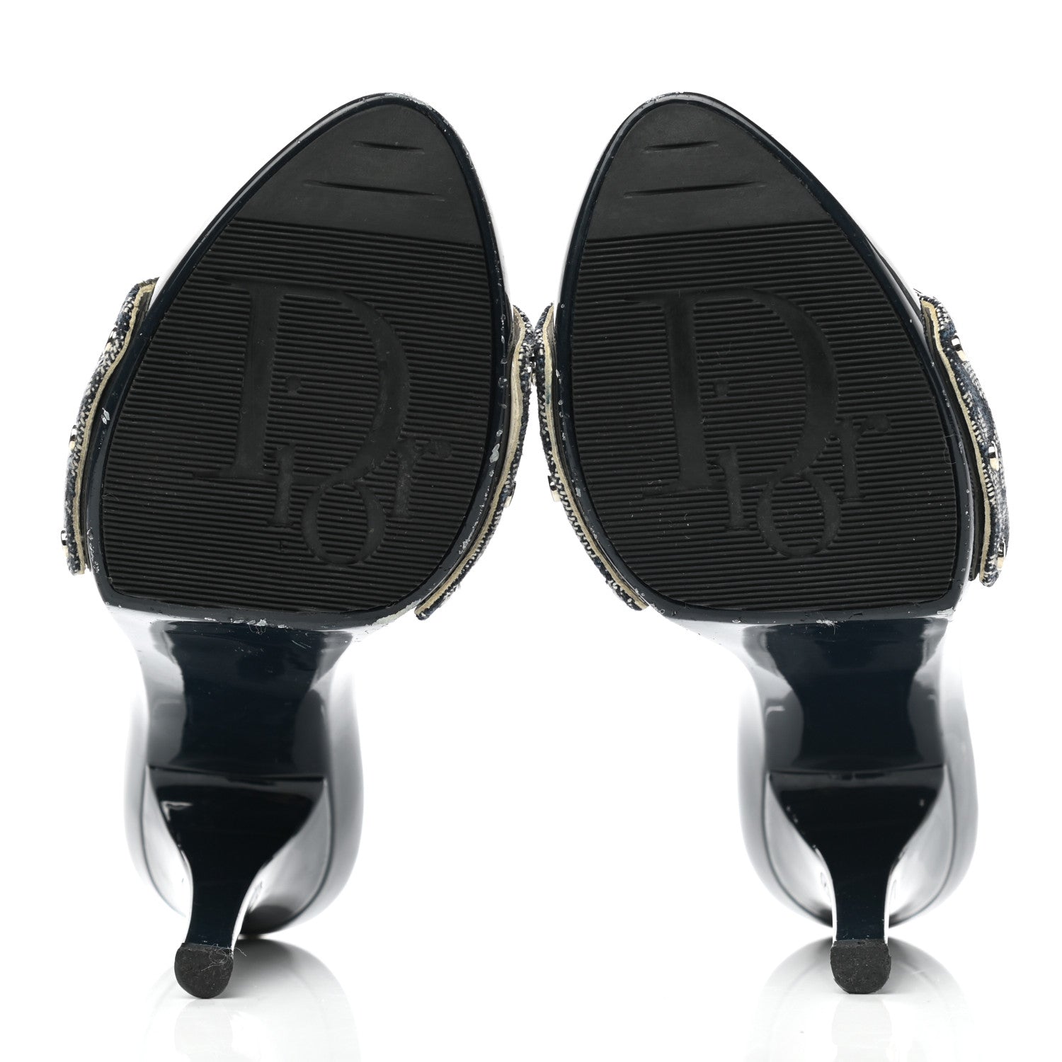 Christian Dior Canvas Monogram Sandals 36 Blue Marine 6 of 11