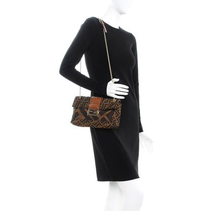 Fendi Zucca Maxi Baguette Bag Tobacco 2 of 8