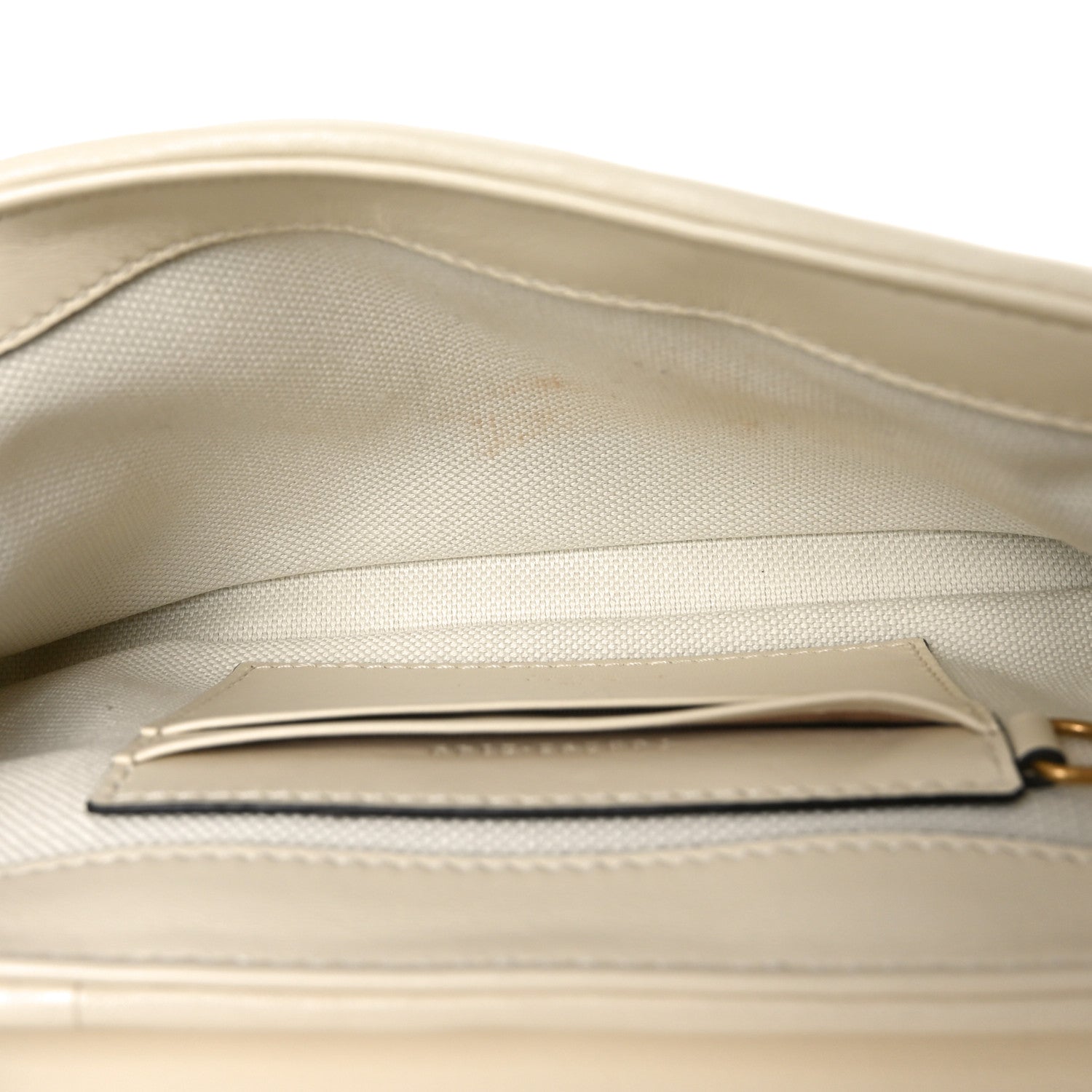 Gucci Calfskin Matelasse Double G Studs Mini Torchon GG Marmont Shoulder Bag White 5 of 11