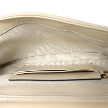 Gucci Calfskin Matelasse Double G Studs Mini Torchon GG Marmont Shoulder Bag White 5 of 11