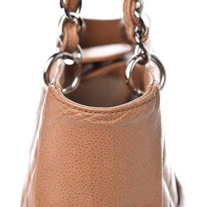 Chanel Caviar Quilted Petit Shopping Tote PST Dark Beige 12 of 19