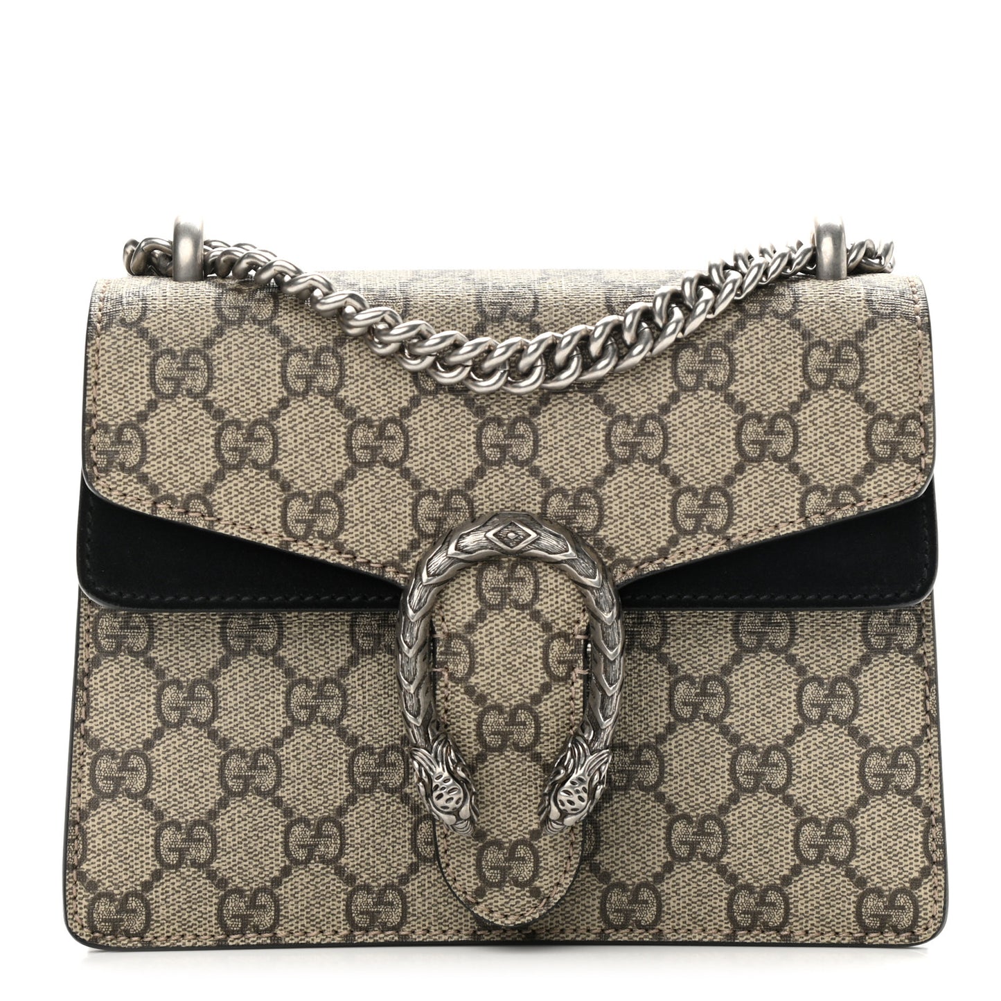 GG Supreme Monogram Mini Dionysus Shoulder Bag Black