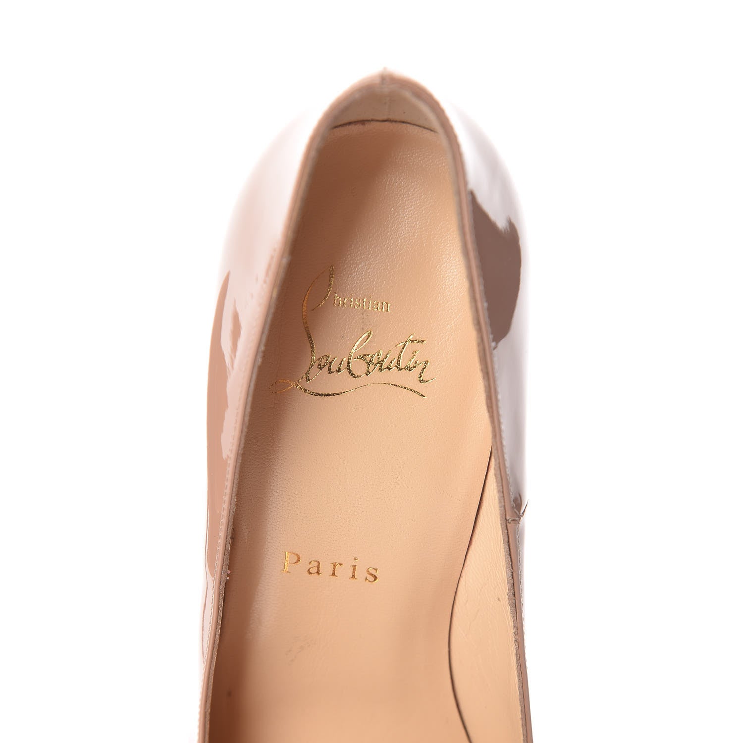 Christian Louboutin Patent So Kate 120 Pumps 38 Nude 9 of 10