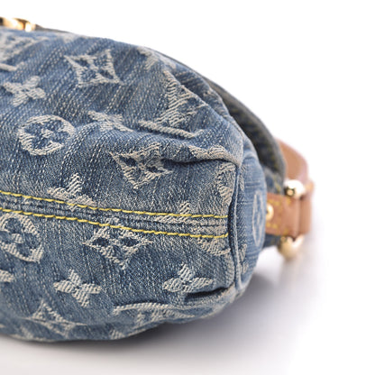 Louis Vuitton Monogram Denim Mini Pleaty Blue 9 of 11