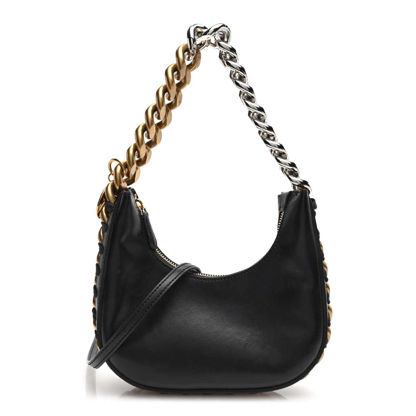 Eco Alter Nappa Small Frayme Shoulder Bag Black