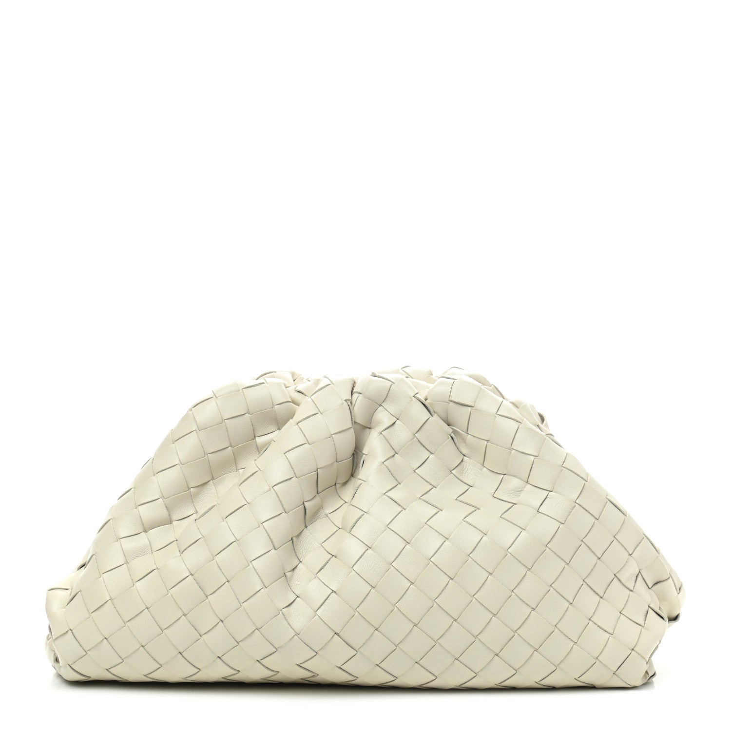 Bottega Veneta Nappa Maxi Intreccio The Pouch Oversized Clutch Plaster 1 of 7