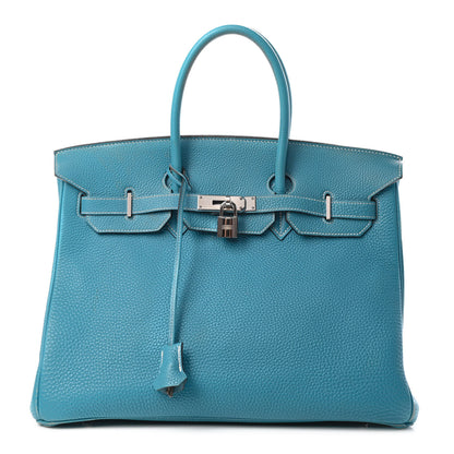Hermes Togo Birkin 35 Blue Jean 1 of 13