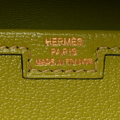 Hermes Chevre Mysore Jige Duo Clutch Vert Anis 6 of 9