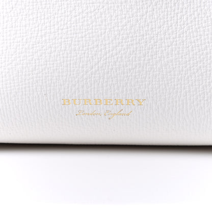 Burberry Derby Calfskin House Check Small Camberley Chalk White Black 12 of 12