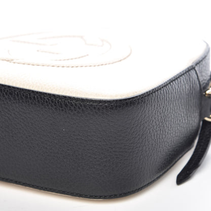 Gucci Dollar Calfskin Bi-Color Small Soho Disco Bag Mystic White Black 9 of 10