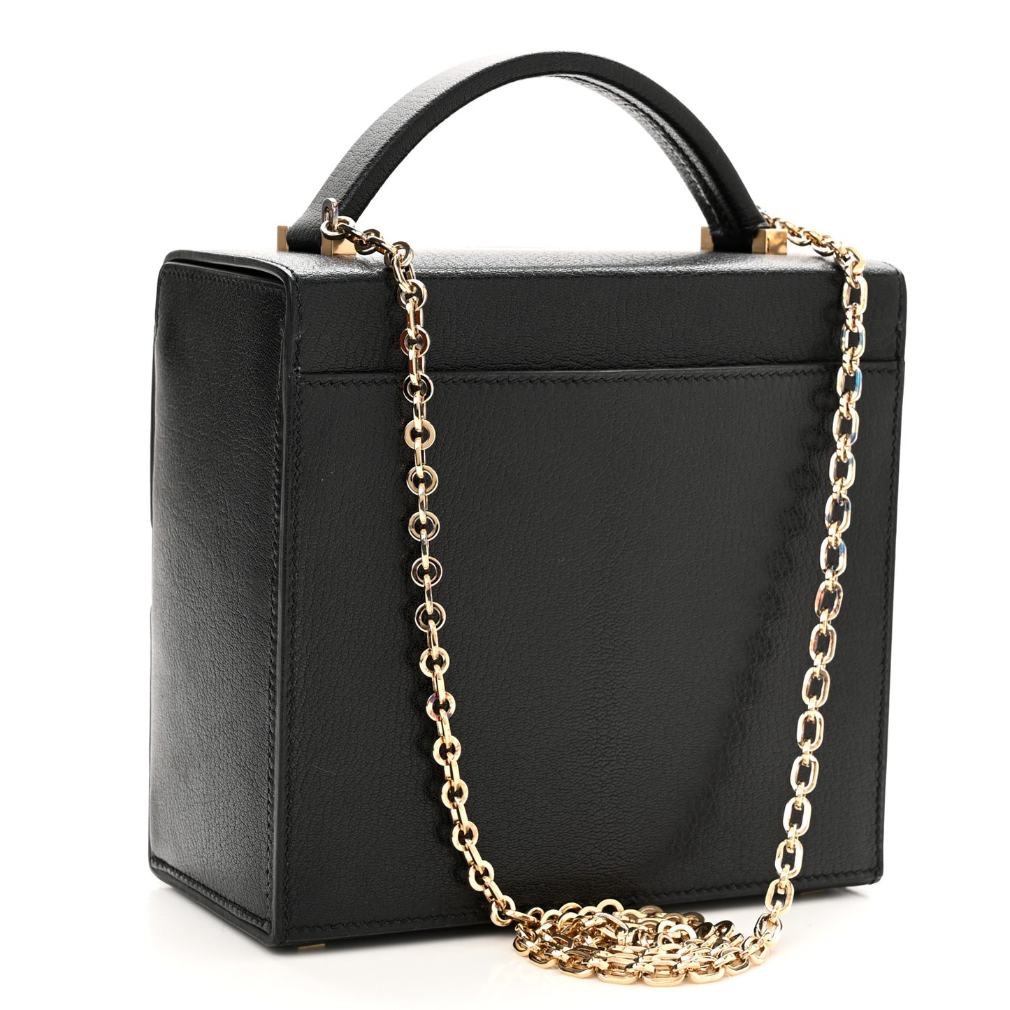 Chevre Chamkila Cinhetic Boxy Top Handle Bag Black