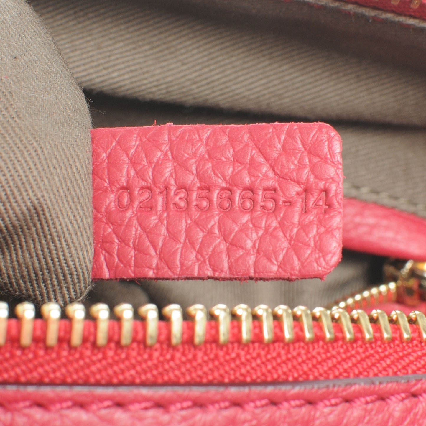 Calfskin Small Marcie Satchel Peony Red