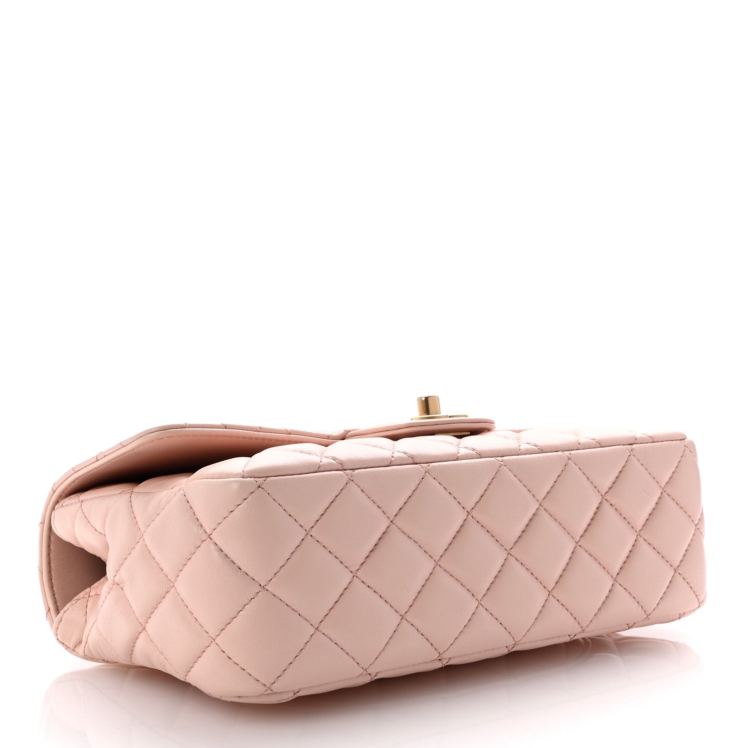 Chanel Lambskin Quilted Small Metal Top Handle Flap Light Pink 4 of 12