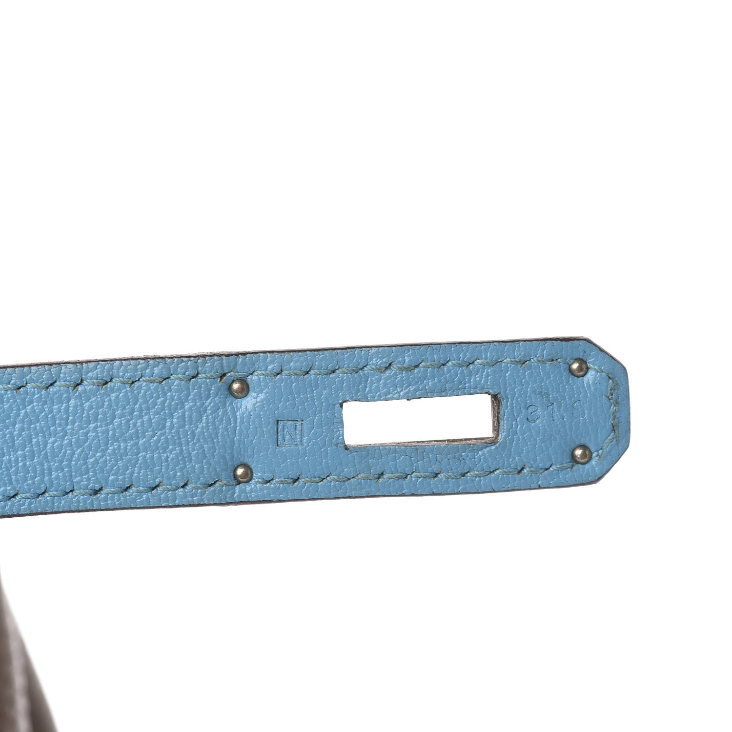 Hermes Togo Kelly Retourne Eclat 35 Etoupe Bleu Azteque 17 of 38