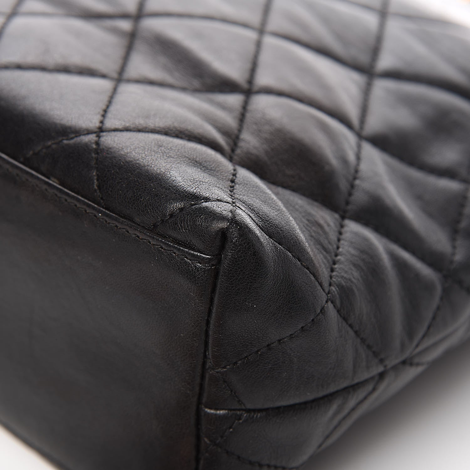 Chanel Lambskin Quilted Shoulder Bag Black 13 of 13