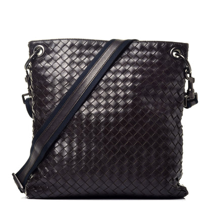 Bottega Veneta Nappa Intrecciato VN Crossbody Messenger Bag Ebano 1 of 10