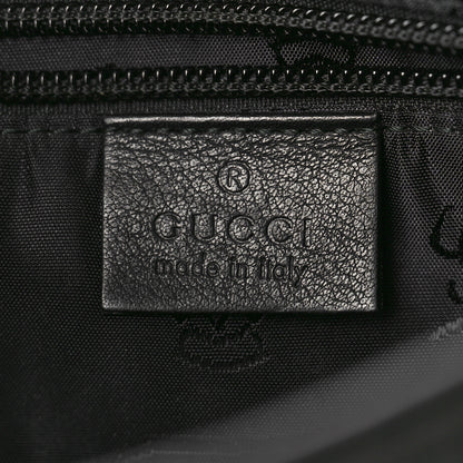 Gucci Guccissima Small Flap Messenger Bag Black 6 of 10