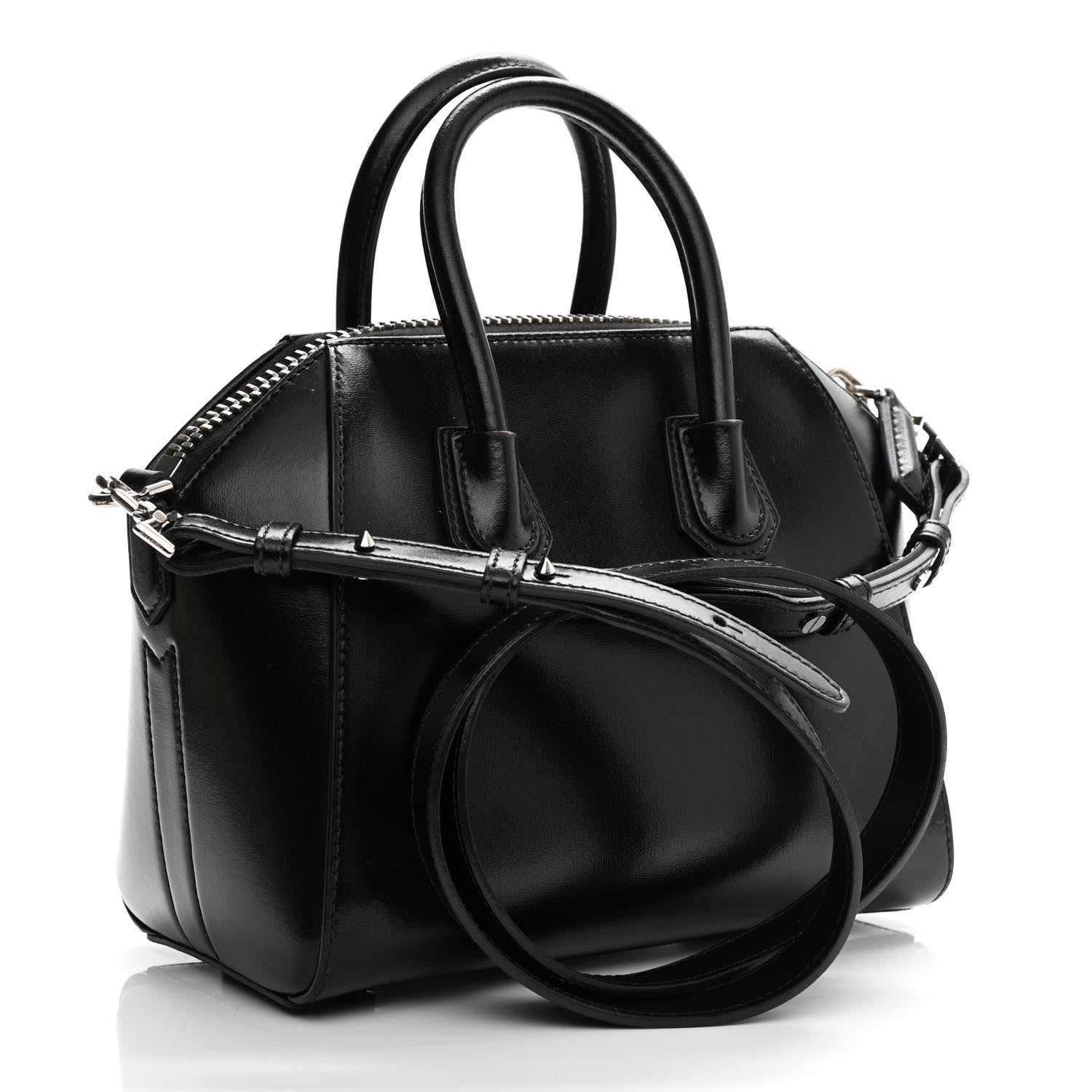 Givenchy Shiny Lord Calfskin Mini Antigona Black 3 of 13